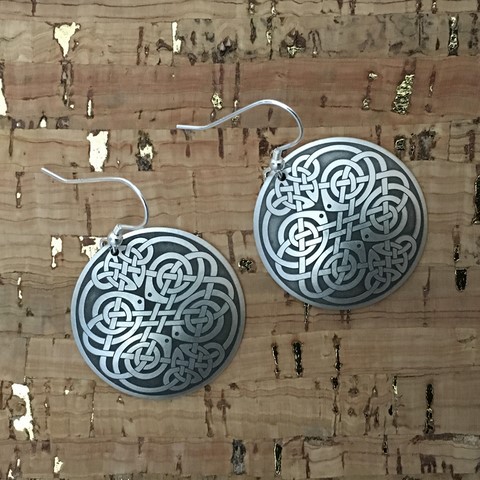 Chinese dragon Silver Earrings